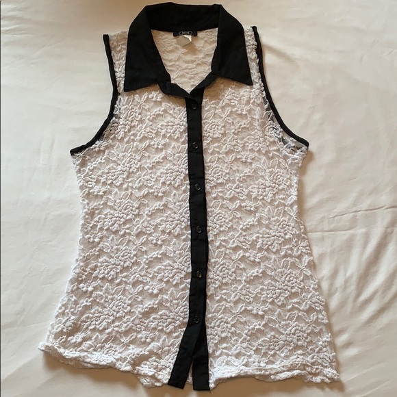 Deb Tops - Deb White Stretch Lace top